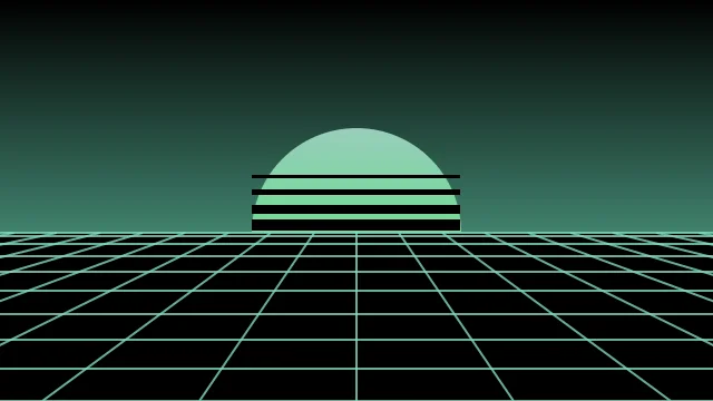 Jungle Teal vaporwave desktop wallpaper — free 4K jungle teal wallpaper 3840x2160