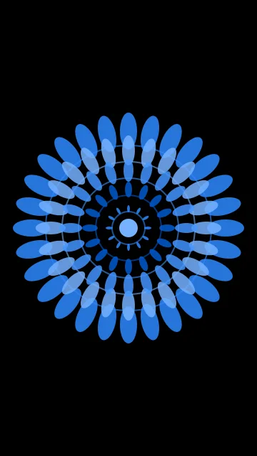Laser Blue mandala phone wallpaper — free HD laser blue mobile wallpaper 1080x1920
