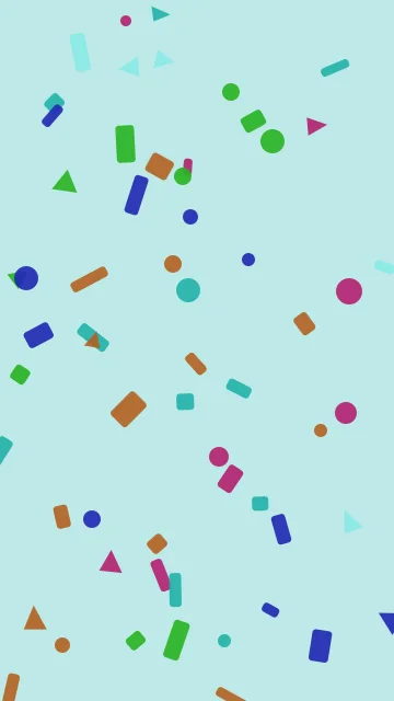Light Sea Green confetti phone wallpaper — free HD light sea green mobile wallpaper 1080x1920