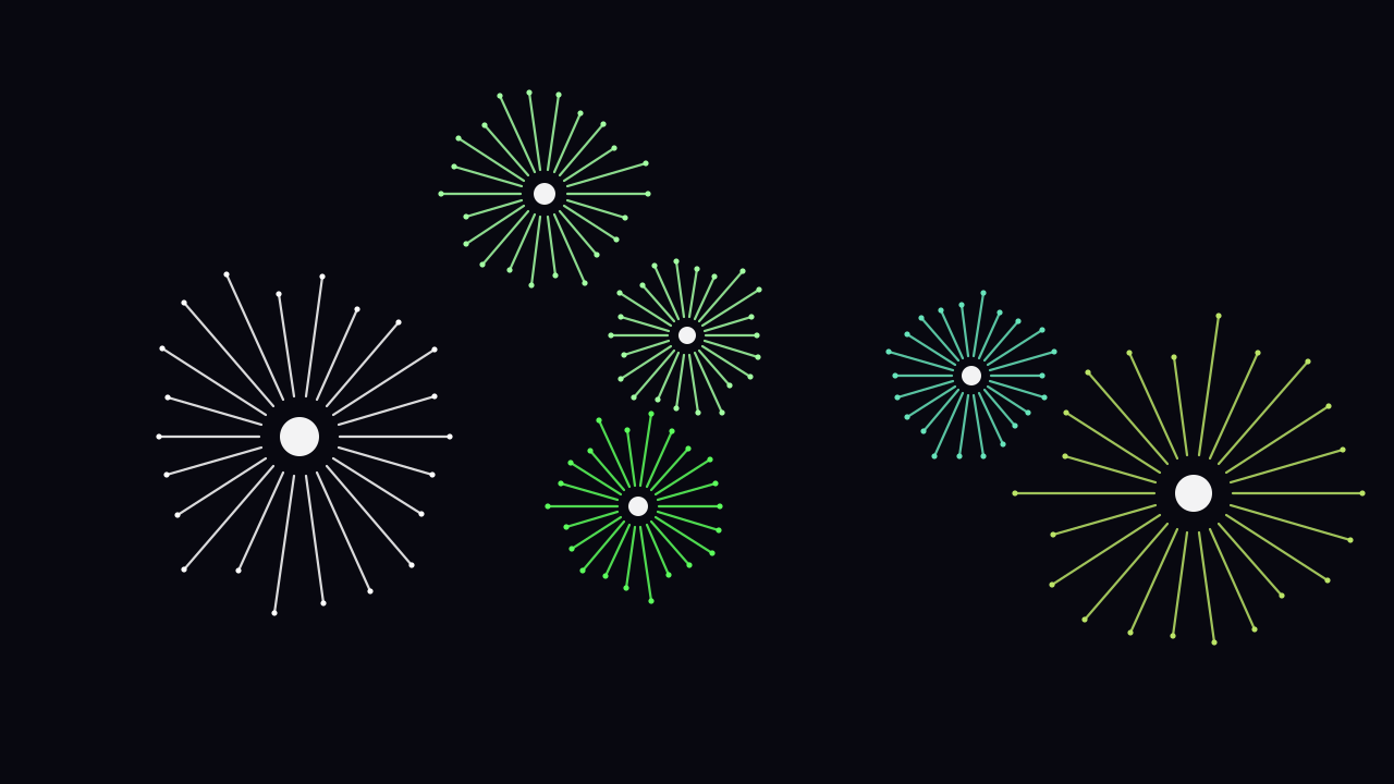 Lime fireworks background — free HD lime color wallpaper 1920x1080