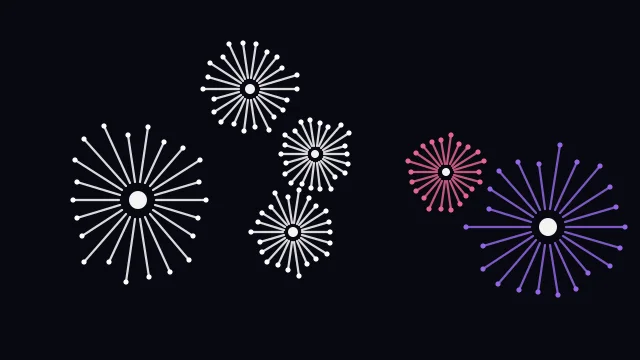 Magenta 100 fireworks background — free HD magenta 100 color wallpaper 1920x1080