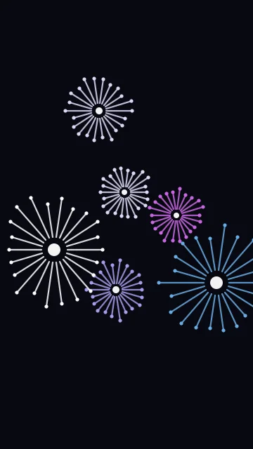 Majorelle Blue fireworks phone wallpaper — free HD majorelle blue mobile wallpaper 1080x1920