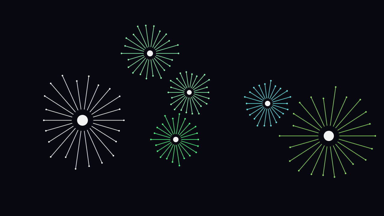 Malachite fireworks background — free HD malachite color wallpaper 1920x1080