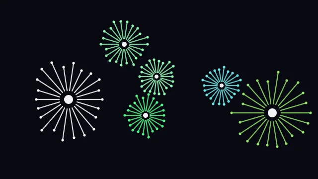 Malachite fireworks background — free HD malachite color wallpaper 1920x1080