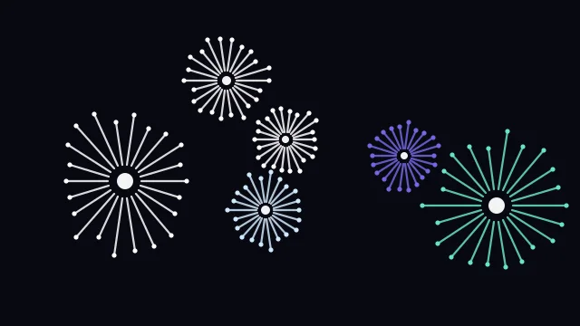 Maya Blue fireworks background — free HD maya blue color wallpaper 1920x1080