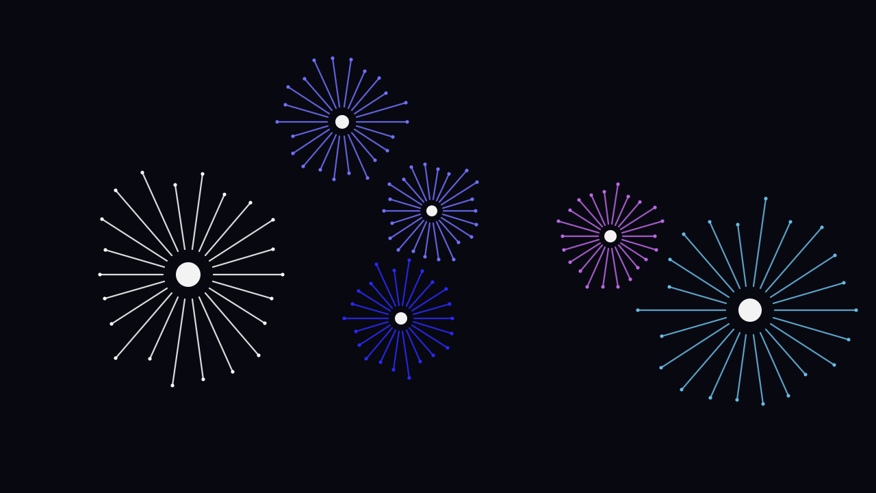 Medium Blue fireworks background — free HD medium blue color wallpaper 1920x1080