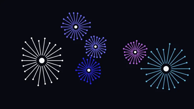 Medium Blue fireworks background — free HD medium blue color wallpaper 1920x1080