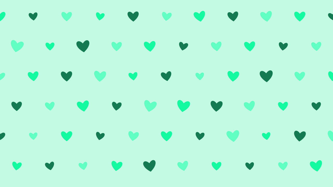 Medium Spring Green hearts background — free HD medium spring green color wallpaper 1920x1080