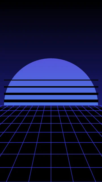 Midnight Blue vaporwave phone wallpaper — free HD midnight blue mobile wallpaper 1080x1920