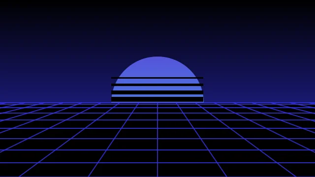 Midnight Blue vaporwave desktop wallpaper — free 4K midnight blue wallpaper 3840x2160
