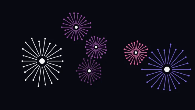 Midnight Violet fireworks background — free HD midnight violet color wallpaper 1920x1080