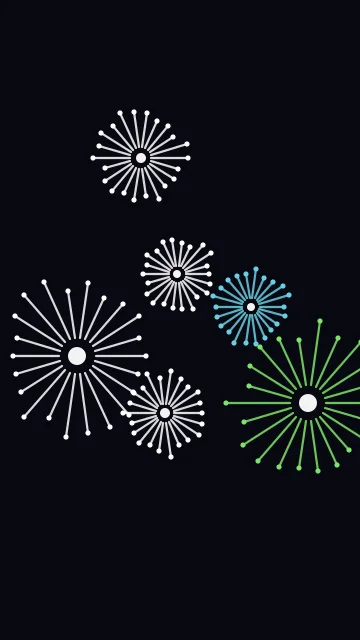 Mint Cream fireworks phone wallpaper — free HD mint cream mobile wallpaper 1080x1920