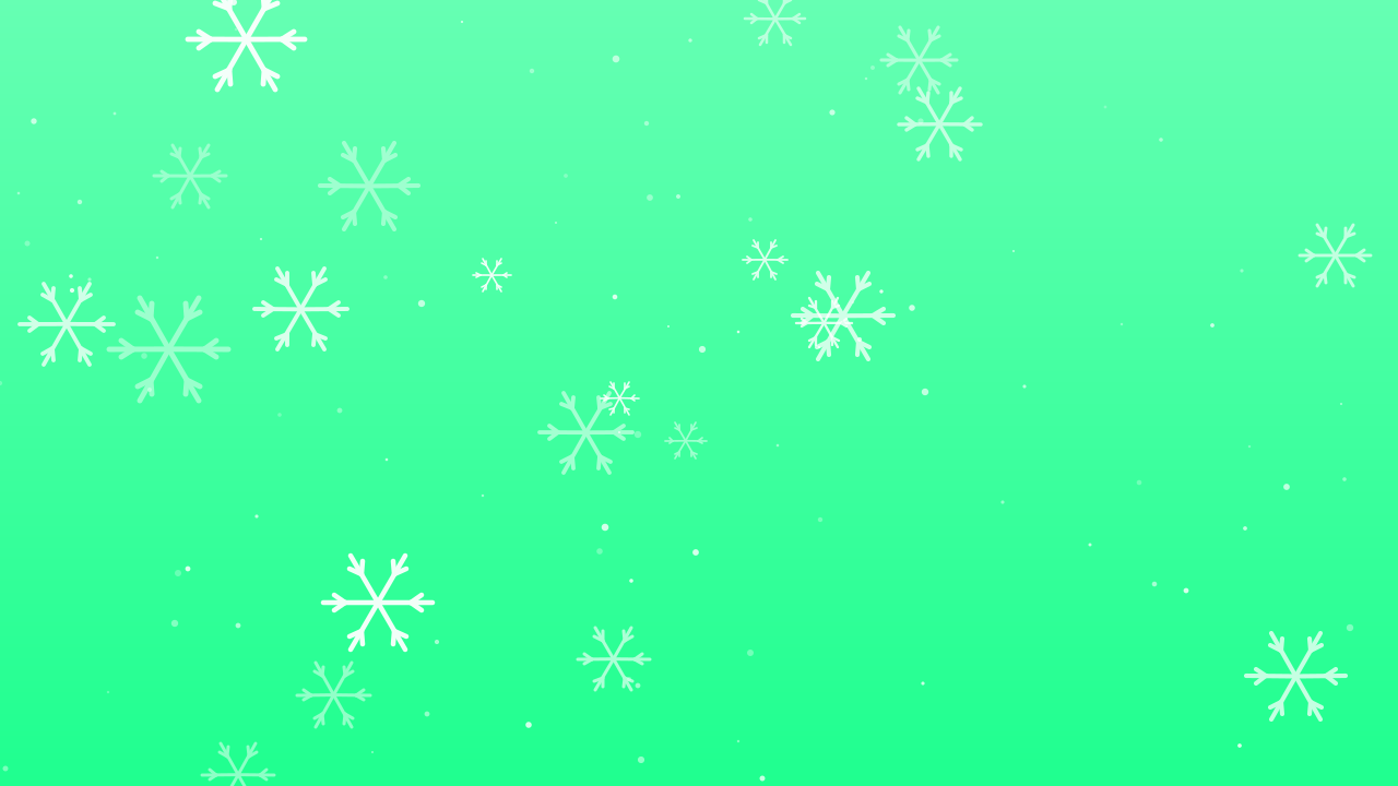 Mint Cream snowflake background — free HD mint cream color wallpaper 1920x1080