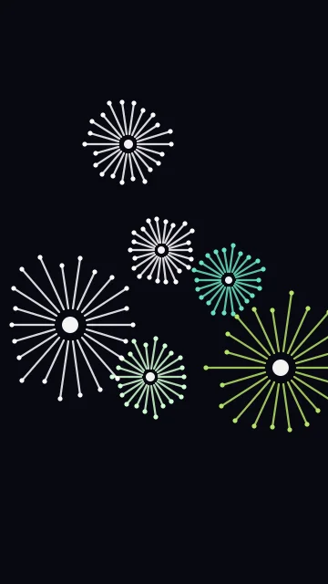 Mint Glow fireworks phone wallpaper — free HD mint glow mobile wallpaper 1080x1920