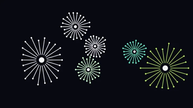Mint Glow fireworks desktop wallpaper — free 4K mint glow wallpaper 3840x2160