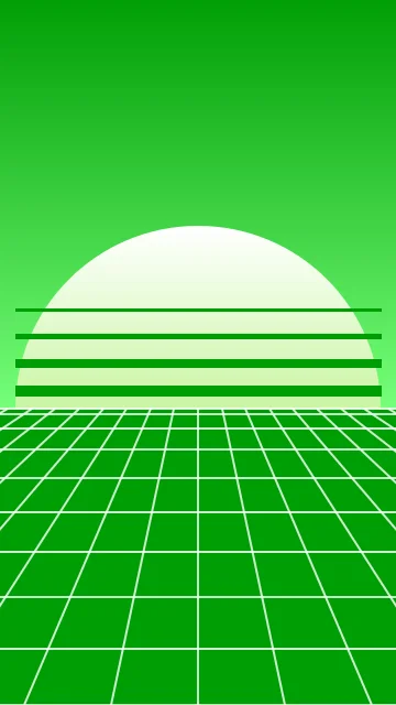 Mint Glow vaporwave phone wallpaper — free HD mint glow mobile wallpaper 1080x1920
