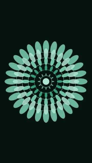Mint Leaf mandala phone wallpaper — free HD mint leaf mobile wallpaper 1080x1920