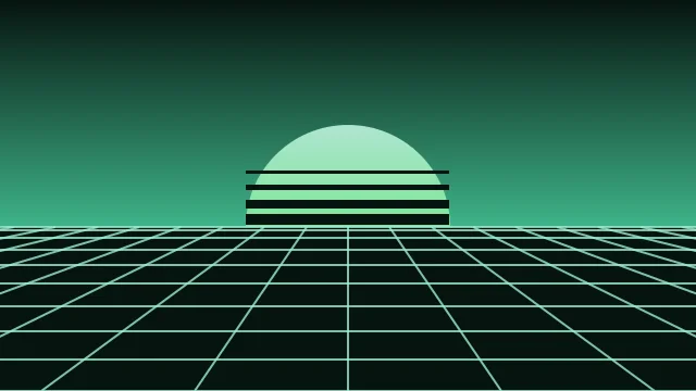 Mint Leaf vaporwave background — free HD mint leaf color wallpaper 1920x1080