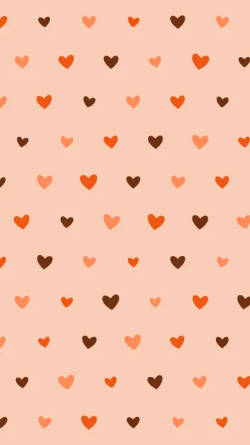 Molten Orange hearts phone wallpaper — free HD molten orange mobile wallpaper 1080x1920
