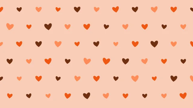 Molten Orange hearts background — free HD molten orange color wallpaper 1920x1080