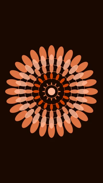 Molten Orange mandala phone wallpaper — free HD molten orange mobile wallpaper 1080x1920