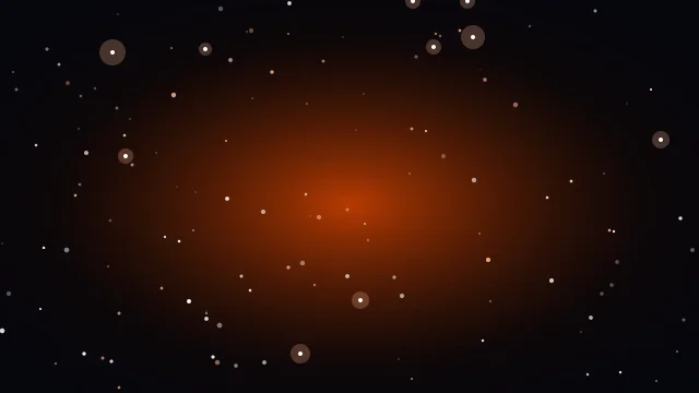 Molten Orange starry background — free HD molten orange color wallpaper 1920x1080