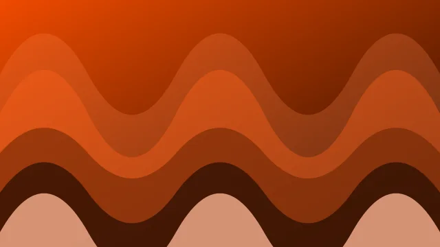 Molten Orange waves background — free HD molten orange color wallpaper 1920x1080