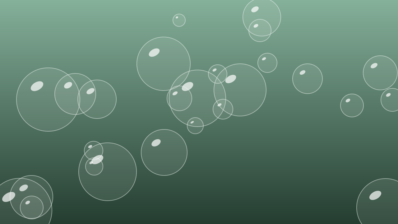 Muted Teal bubbles background — free HD muted teal color wallpaper 1920x1080