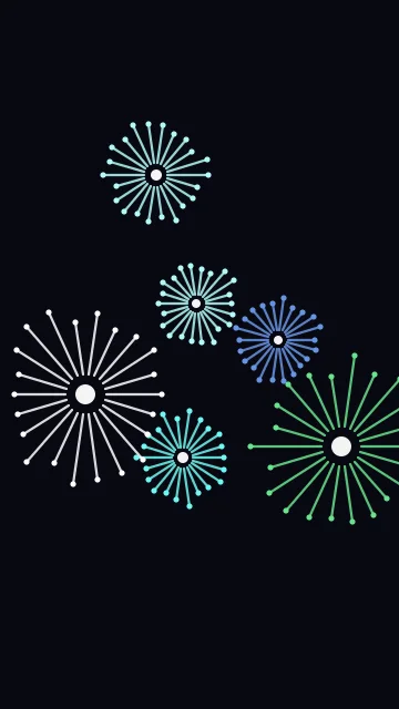 Neon Ice fireworks phone wallpaper — free HD neon ice mobile wallpaper 1080x1920