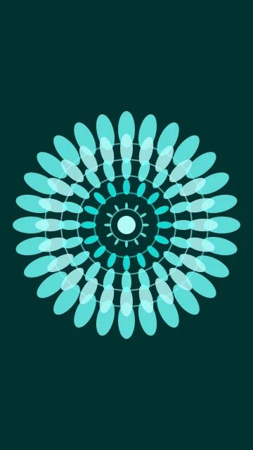 Neon Ice mandala phone wallpaper — free HD neon ice mobile wallpaper 1080x1920