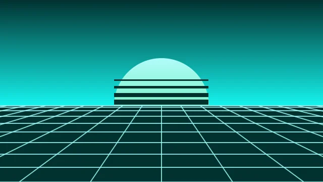 Neon Ice vaporwave background — free HD neon ice color wallpaper 1920x1080