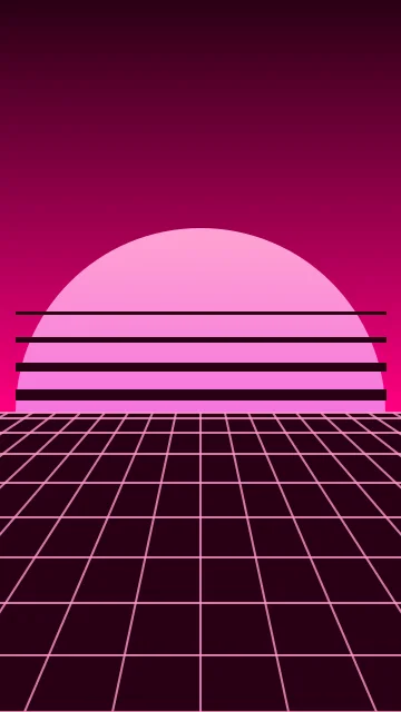 Neon Pink vaporwave phone wallpaper — free HD neon pink mobile wallpaper 1080x1920