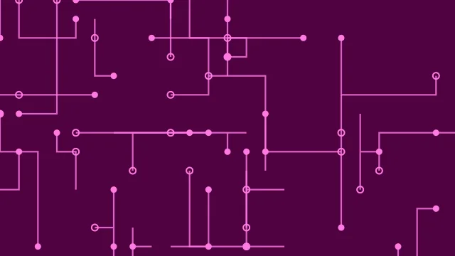 Neon Rose circuit board background — free HD neon rose color wallpaper 1920x1080