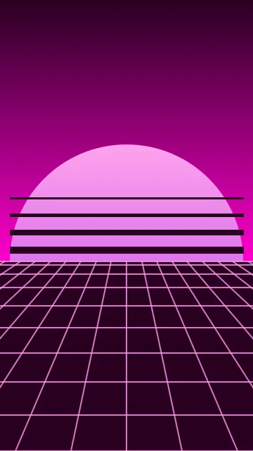 Neon Rose vaporwave phone wallpaper — free HD neon rose mobile wallpaper 1080x1920