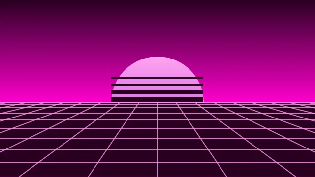 Neon Rose vaporwave background — free HD neon rose color wallpaper 1920x1080