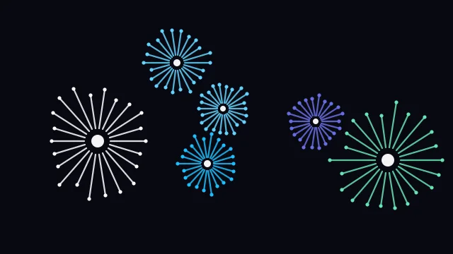 Ocean Blue fireworks background — free HD ocean blue color wallpaper 1920x1080
