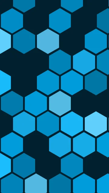 Ocean Blue hexagon phone wallpaper — free HD ocean blue mobile wallpaper 1080x1920
