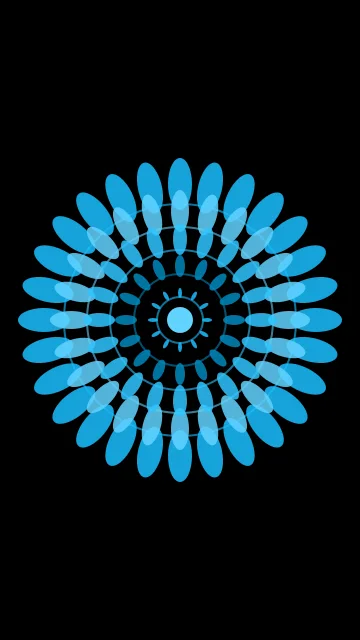 Ocean Blue mandala phone wallpaper — free HD ocean blue mobile wallpaper 1080x1920
