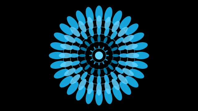 Ocean Blue mandala background — free HD ocean blue color wallpaper 1920x1080