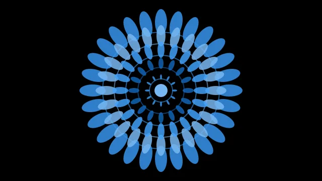 Ocean Deep mandala background — free HD ocean deep color wallpaper 1920x1080