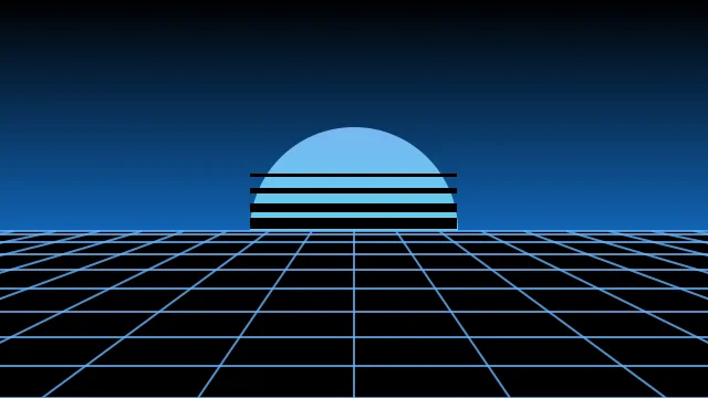 Ocean Deep vaporwave background — free HD ocean deep color wallpaper 1920x1080