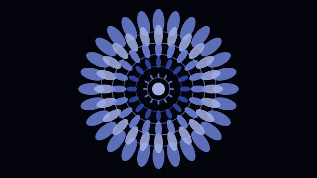 Ocean Twilight mandala background — free HD ocean twilight color wallpaper 1920x1080