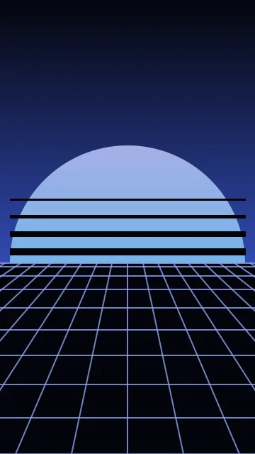 Ocean Twilight vaporwave phone wallpaper — free HD ocean twilight mobile wallpaper 1080x1920