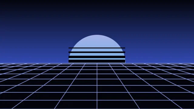 Ocean Twilight vaporwave background — free HD ocean twilight color wallpaper 1920x1080