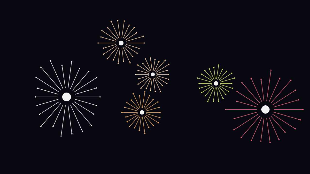 Ochre fireworks background — free HD ochre color wallpaper 1920x1080