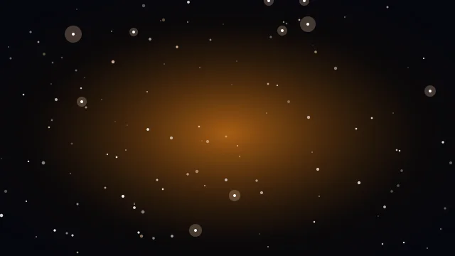 Ochre starry background — free HD ochre color wallpaper 1920x1080