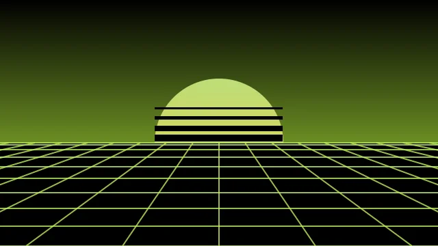 Olive Drab vaporwave desktop wallpaper — free 4K olive drab wallpaper 3840x2160