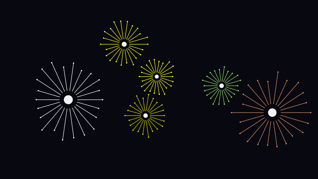Olive fireworks background — free HD olive color wallpaper 1920x1080