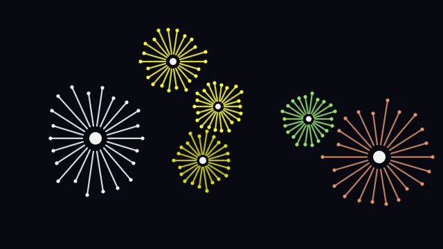 Olive fireworks desktop wallpaper — free 4K olive wallpaper 3840x2160