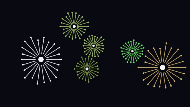 Olive Leaf fireworks background — free HD olive leaf color wallpaper 1920x1080